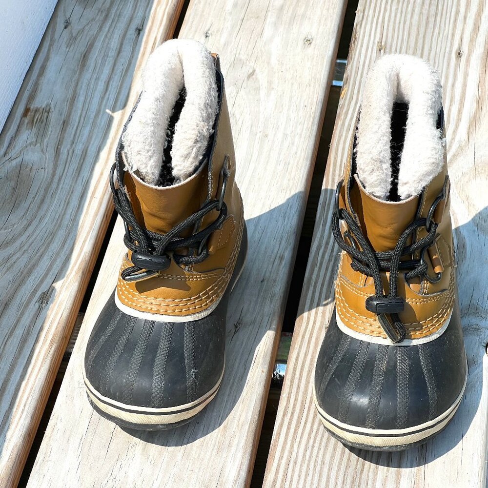 SOREL Winter Snow Boots for Kids - US Size 11 - Natural Rubber & Waterproof